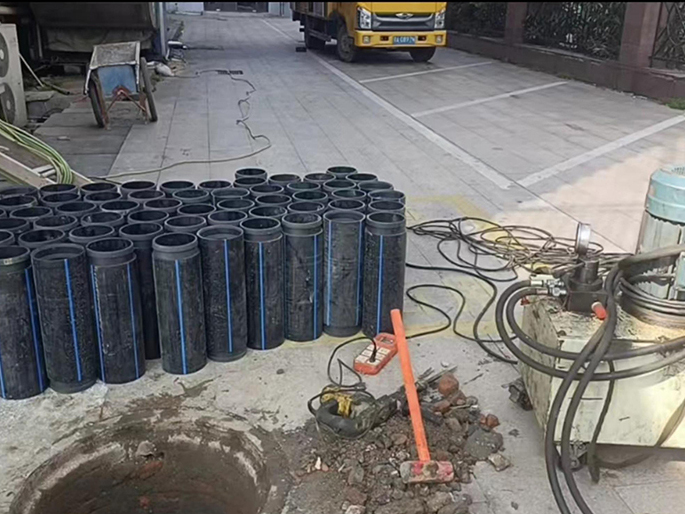 正宁PE置换管厂家 DN315置换管 非开挖管短管置换